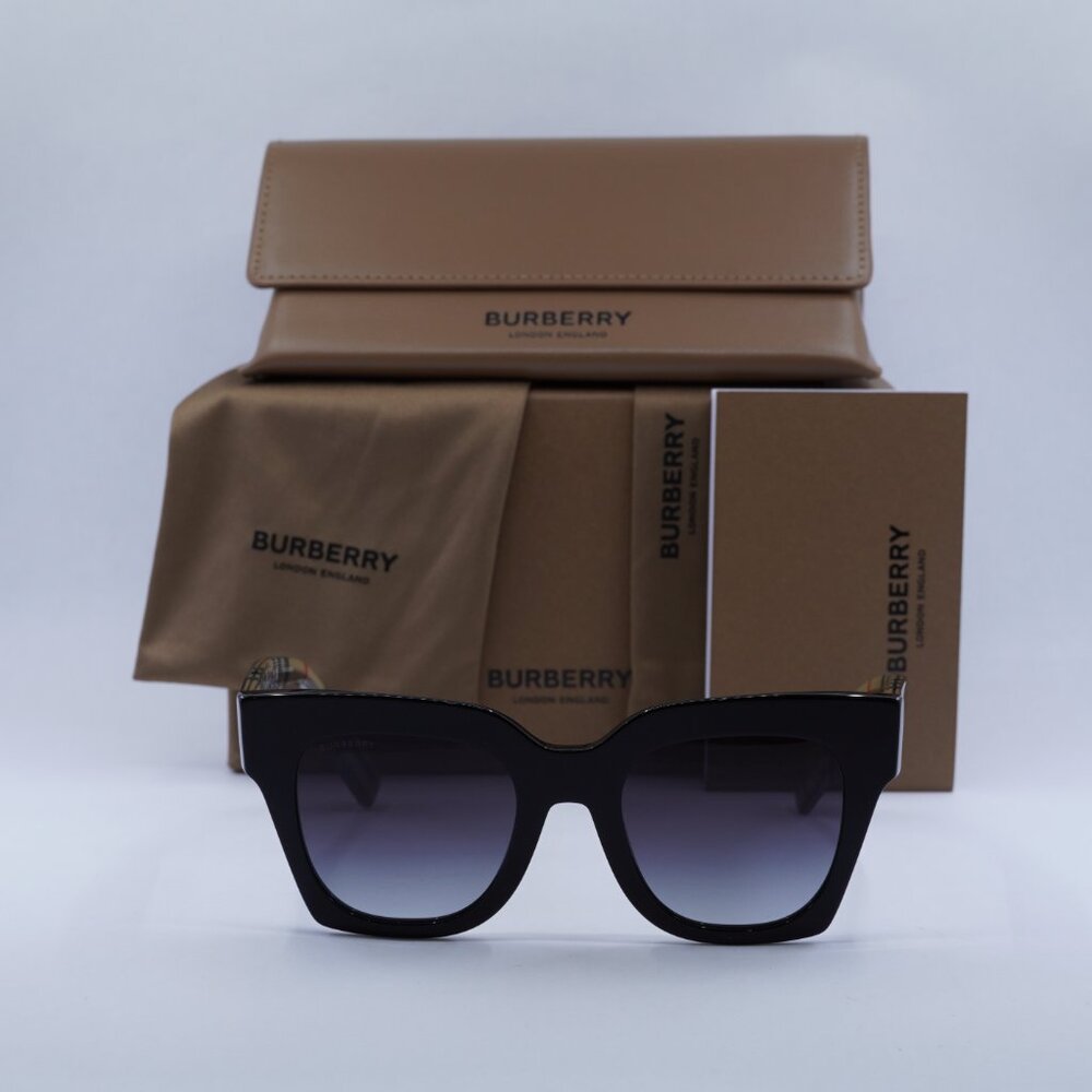 Burberry BE4364 39428G Square Sunglasses - Black / Grey - Picture 8 of 11